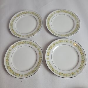 Lot of 4 Towne House Fine China Japan Spring 3094 Dessert Bread Plate